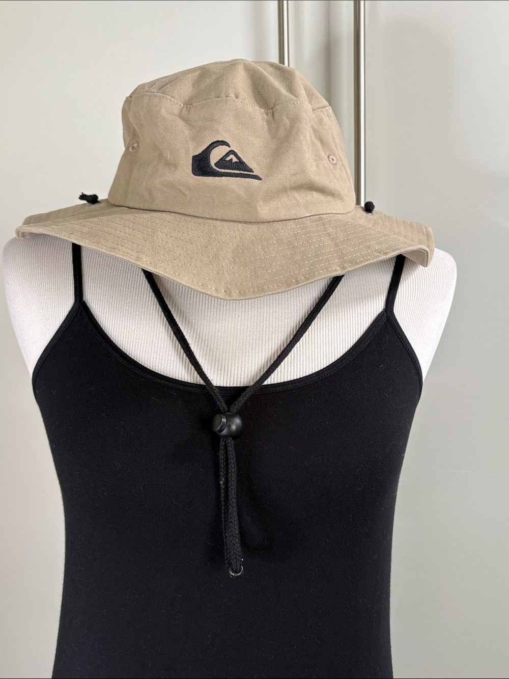 Quiksilver Tan Bucket Hat with Black Logo Unisex